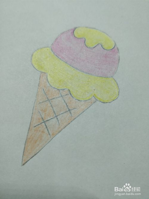 简笔画画卡通冰淇淋