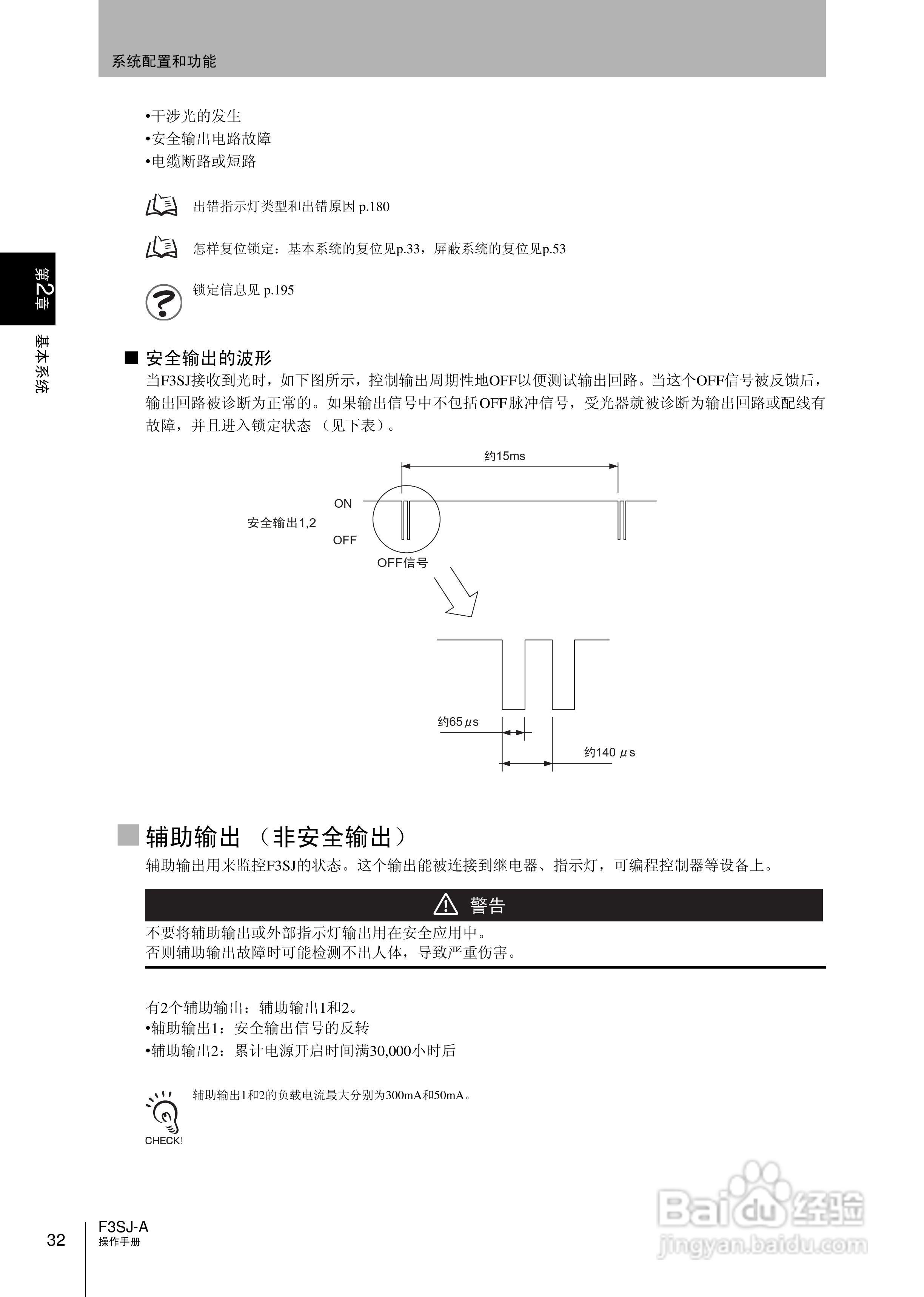 欧姆龙 F3SJ-A P系列安全光幕操作手册:[6]