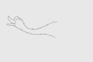 一字大雁怎么画