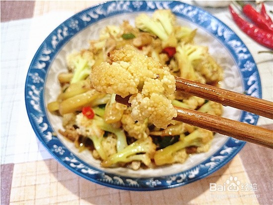 酸辣虾皮炒菜花攻略