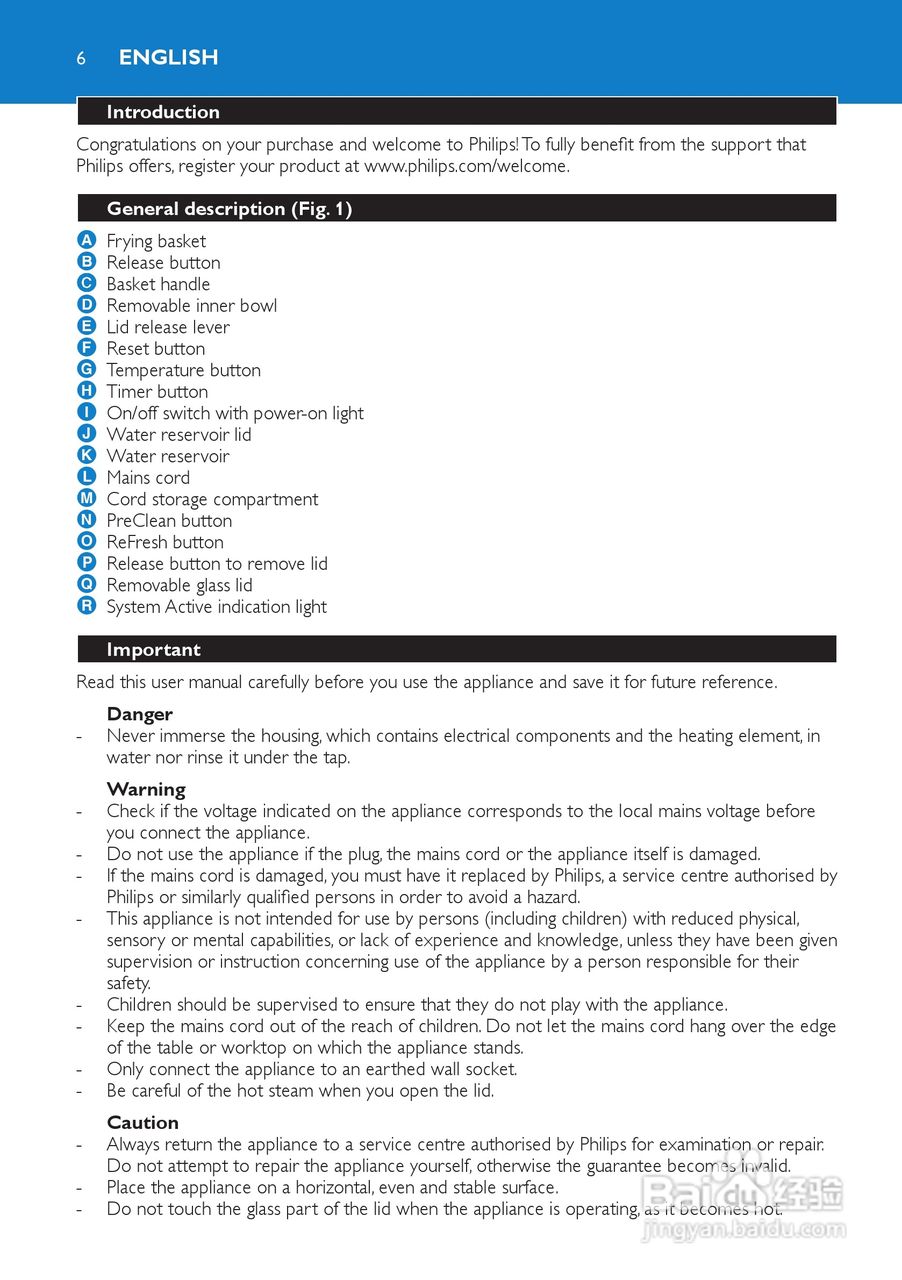 philips HD6180电炸锅说明书:[1]