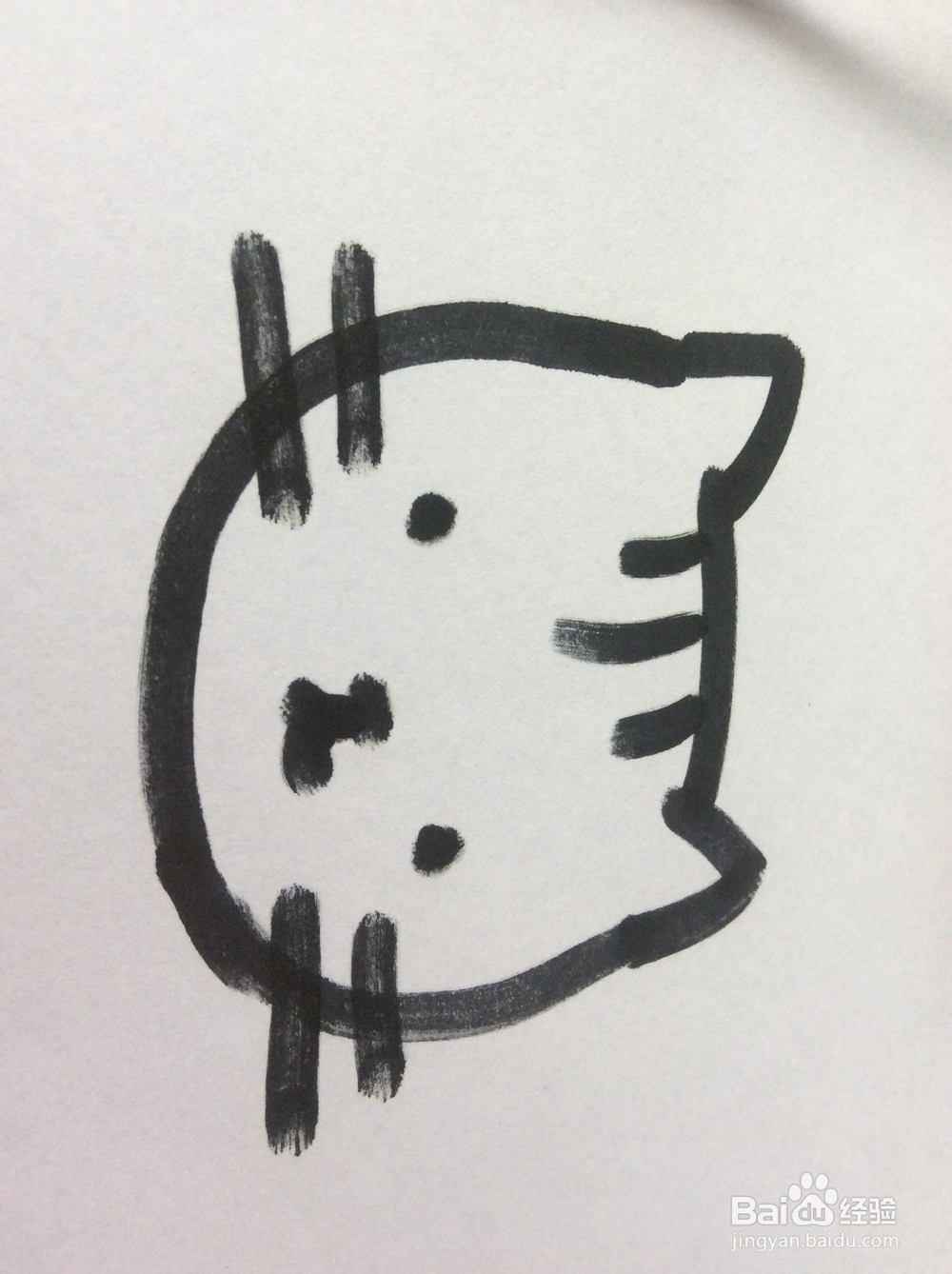 小花猫的简笔画怎么画,怎么画小花猫?