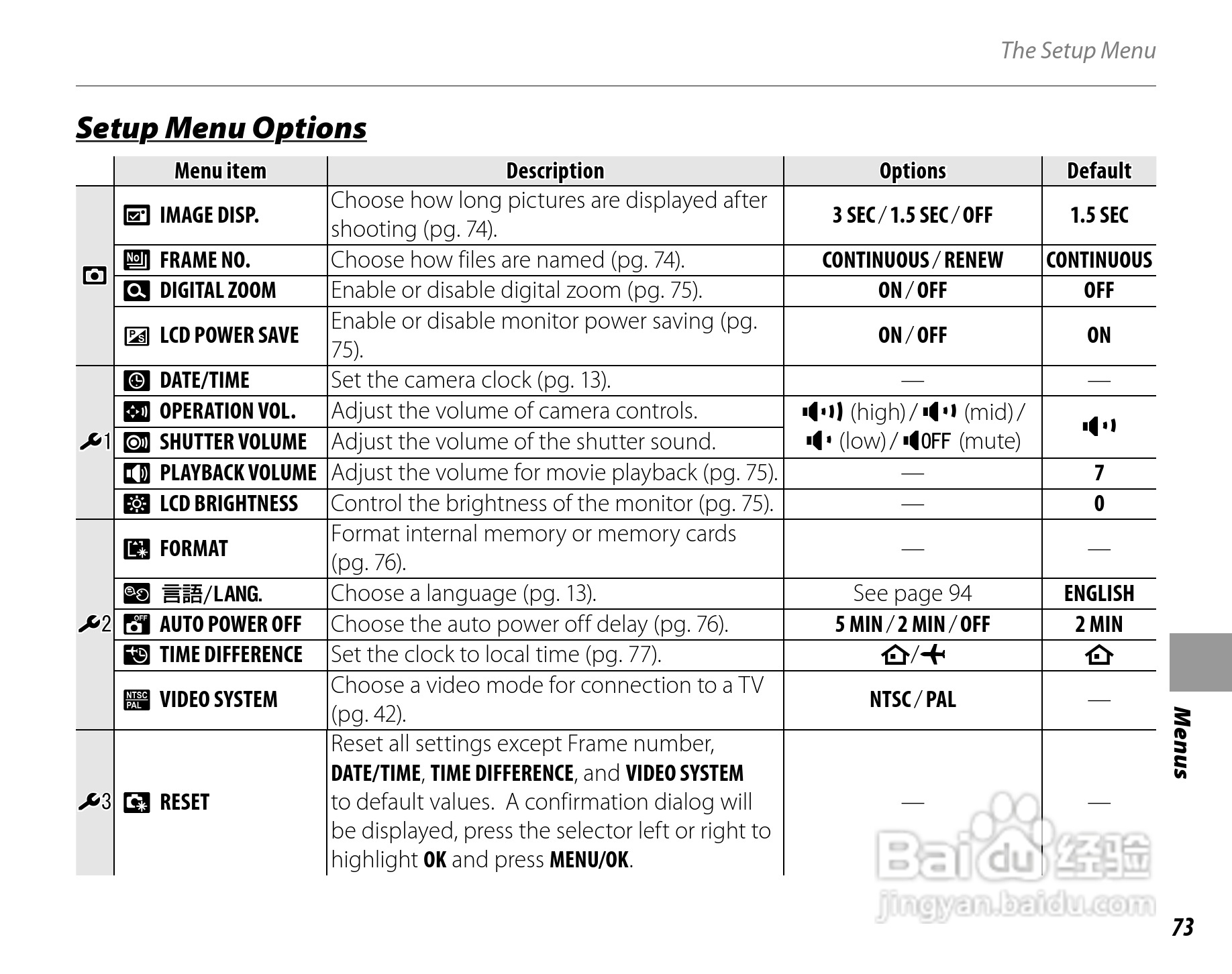 富士FinePix J27数码相机使用说明书:[8]