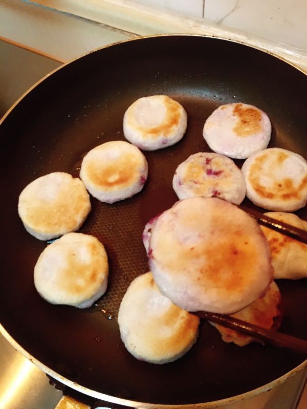 紫薯芋泥糯米饼