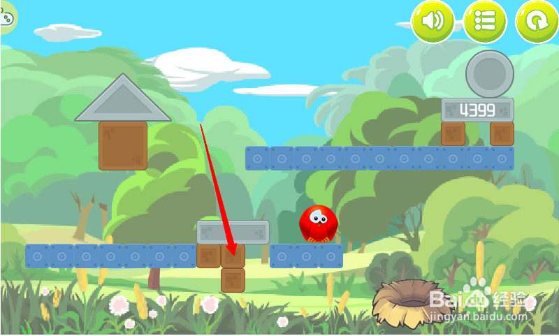 小游戏泡泡鸟历险记4第6关