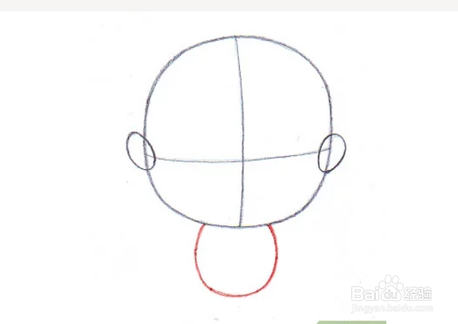 两种方法画出卡通婴儿