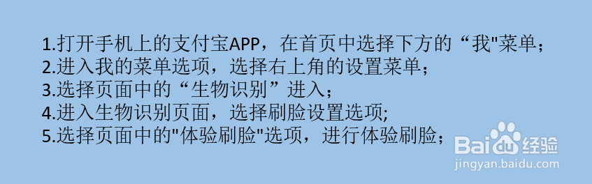 支付宝如何体验刷脸
