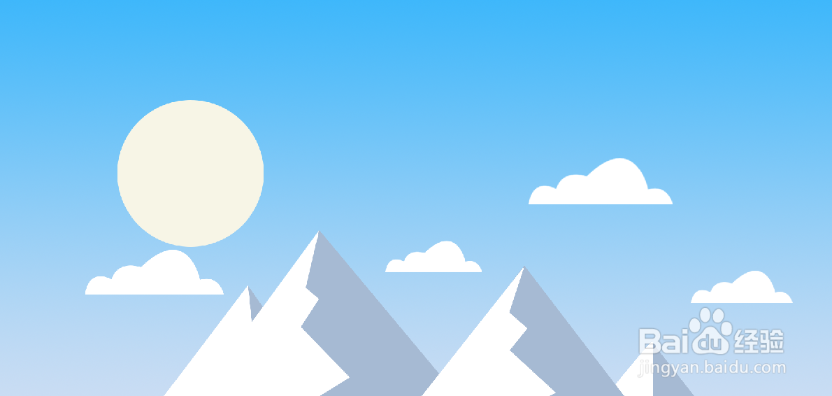 【PS技巧】用PS绘制冰川插画