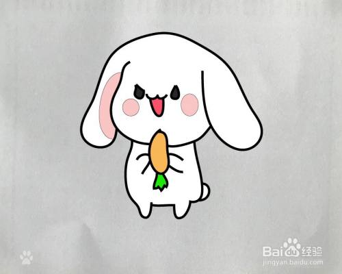 【简笔画】长耳兔的画法