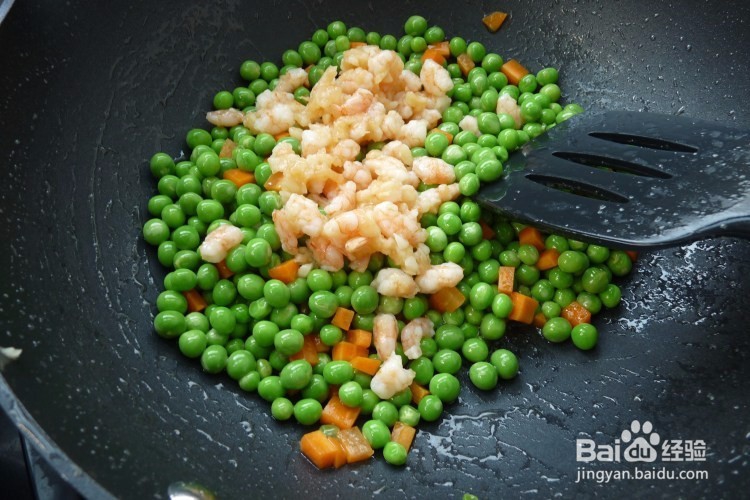 豌豆蒜茸炒虾仁