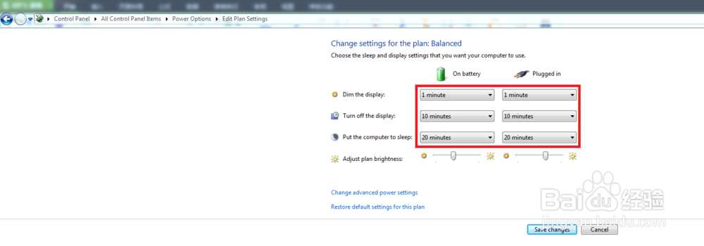 如何关闭休眠模式(英文系统)