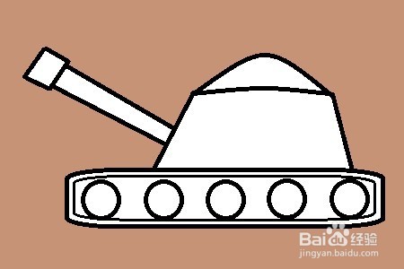 简笔画：教你如何画玩具坦克