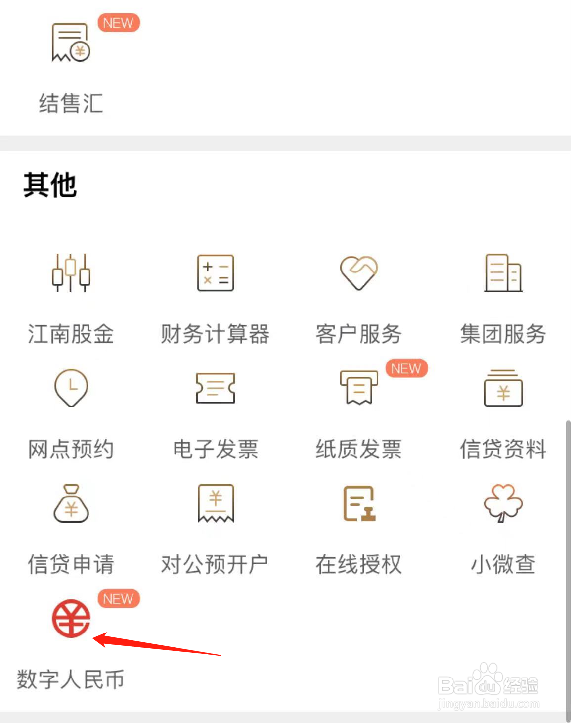 如何在江南企业银行查看数字人民币
