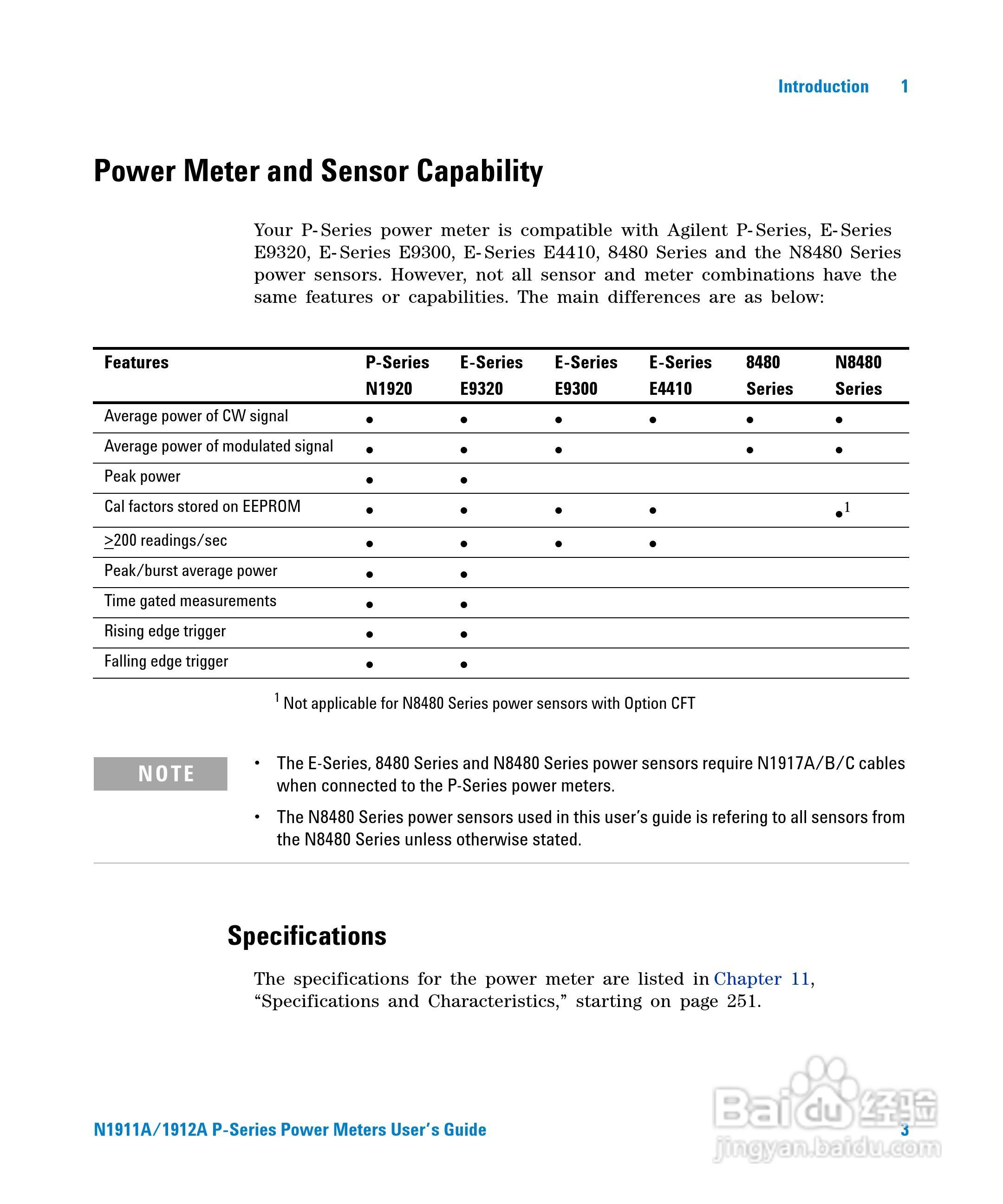 N1911A功率表使用手册:[3]