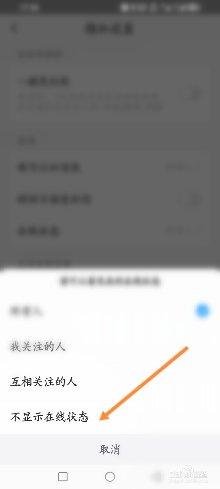 最右软件怎么设置不显示在线状态