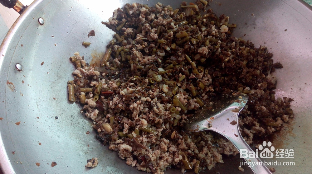 豇豆芽菜炒碎肉