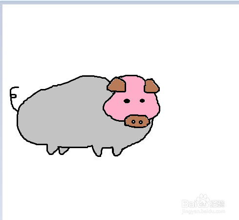 如何画电猪的简笔画