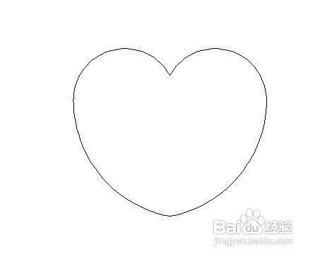 如何用cad制作爱心图片