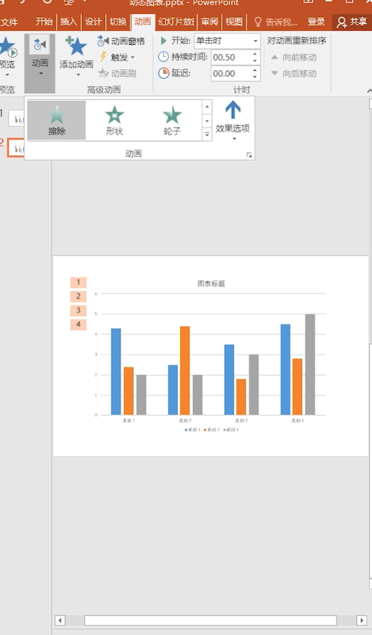 PPT动态图表如何制作