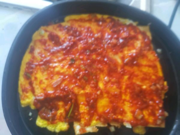 街边小吃铁板豆腐