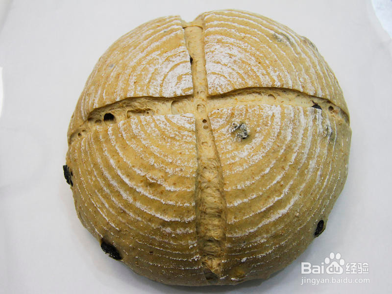 全麦核桃提子欧包的做法