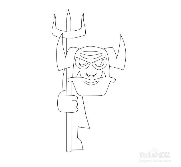 暗之恶魔怎么画