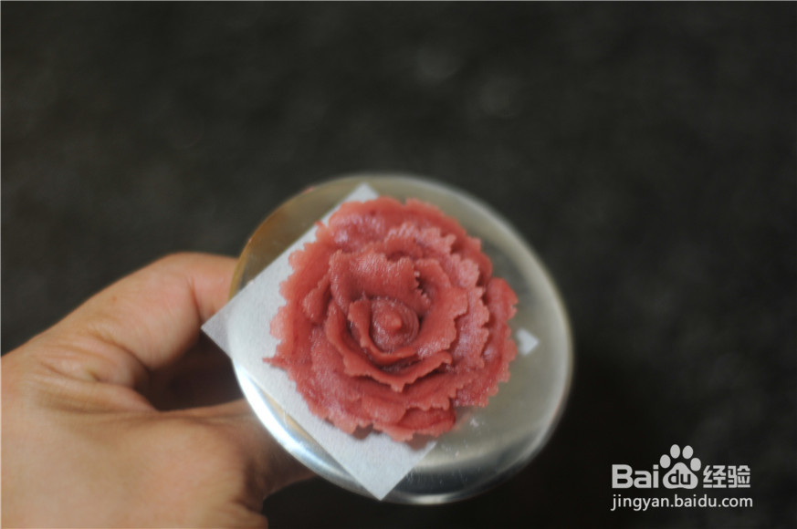 玫瑰花杏仁曲奇饼的做法