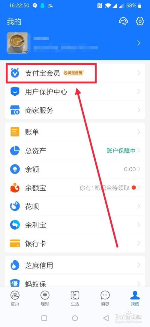 支付宝会员积分在哪里查看