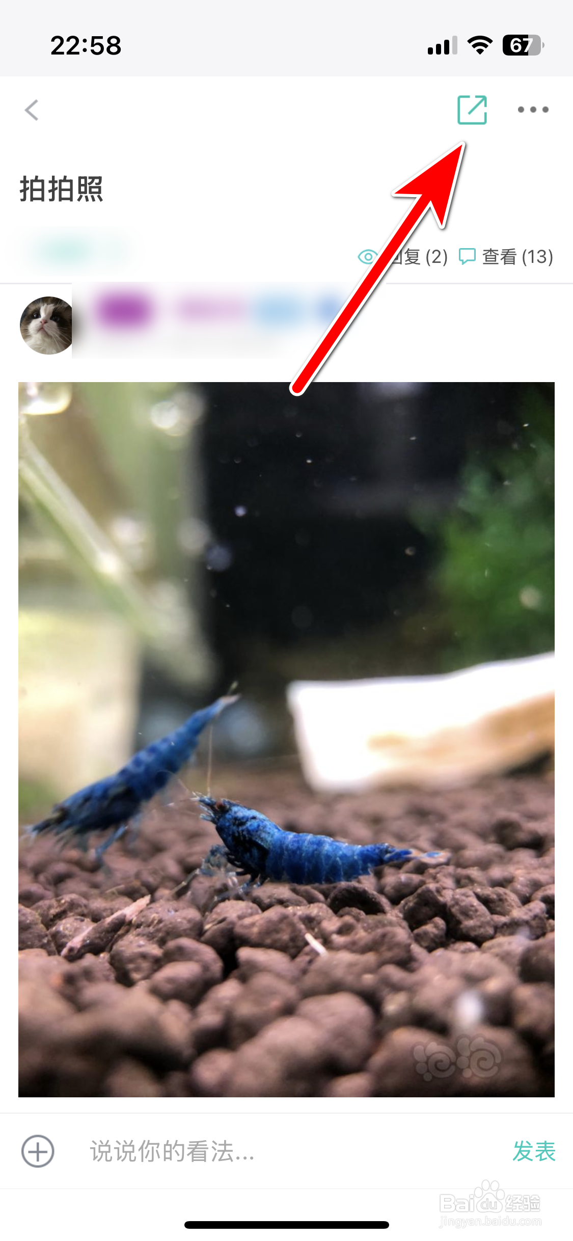 泡泡水族如何分享动态给微信好友