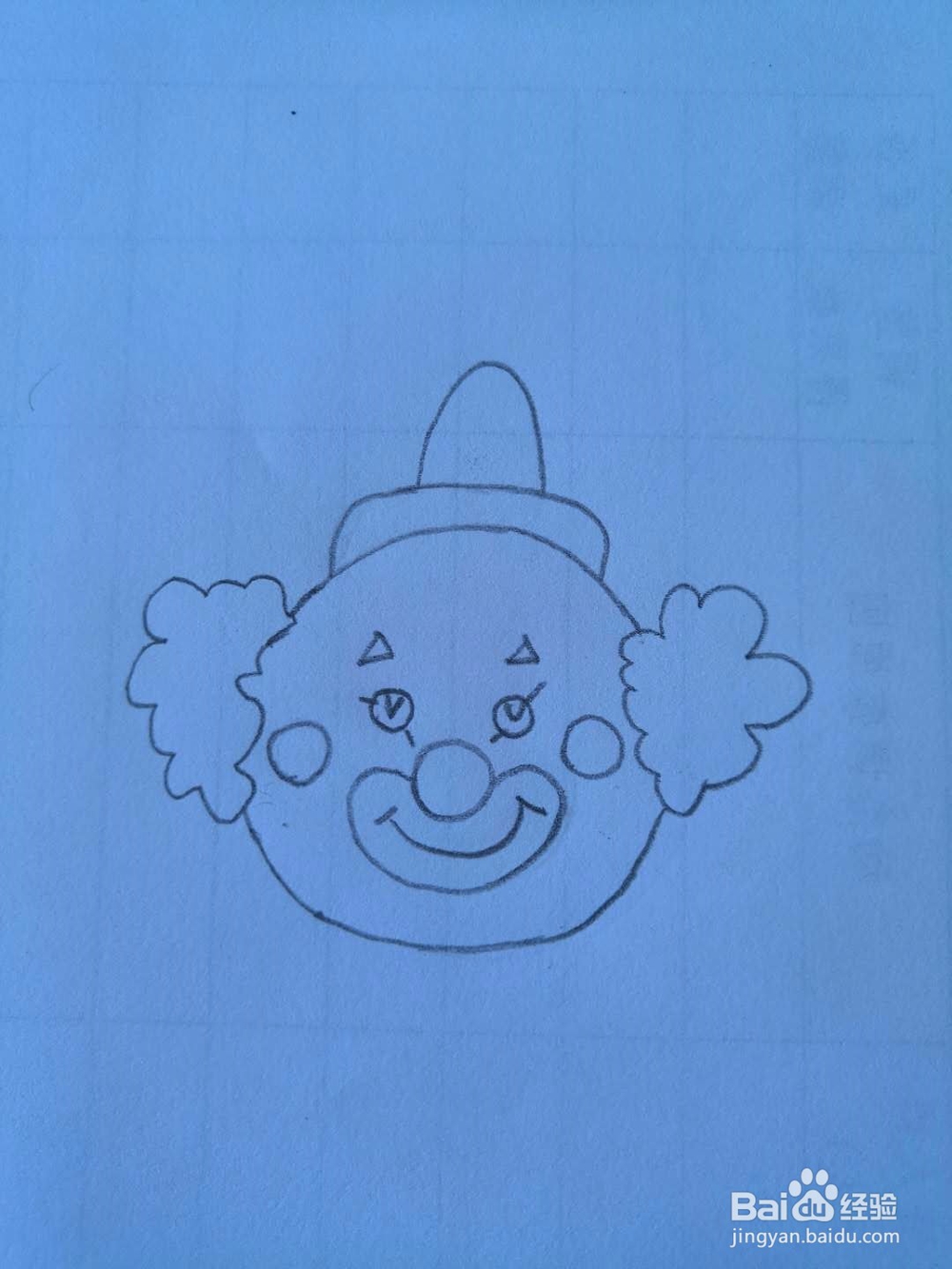 简笔画-如何画小丑