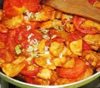 怎么做西红柿炒土豆片