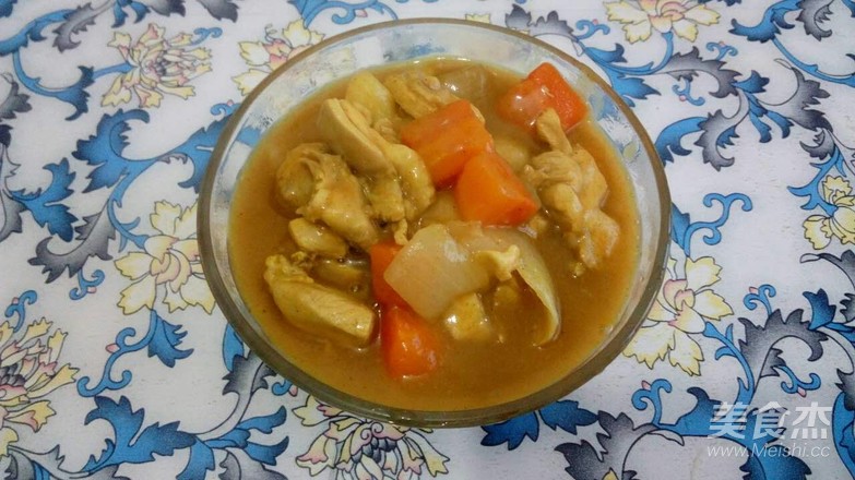 咖喱鸡腿炖土豆