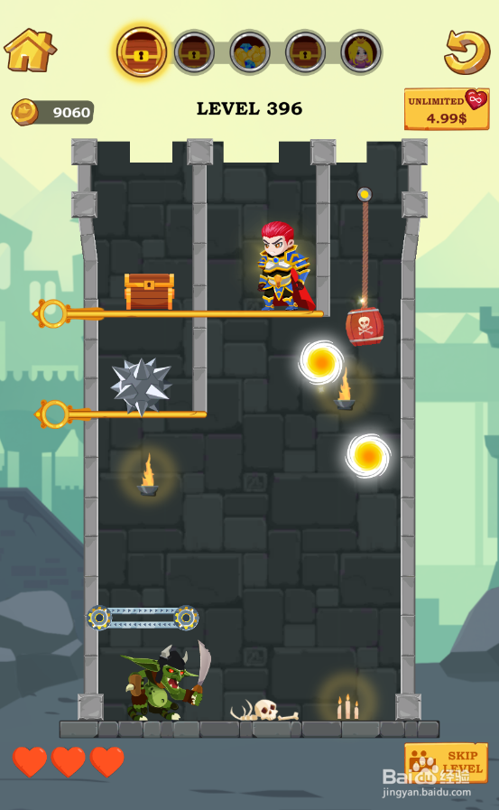 如何通过Super Hero Rescue的Level 396