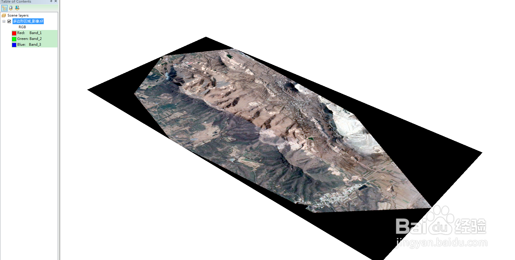 如何利用arcscene生成三维影像图