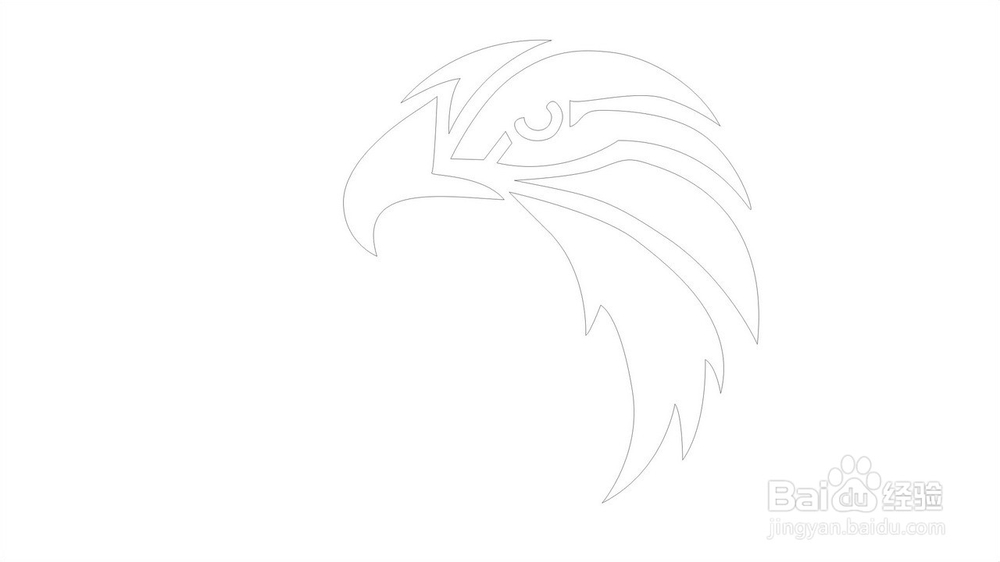 大红鹰简笔画