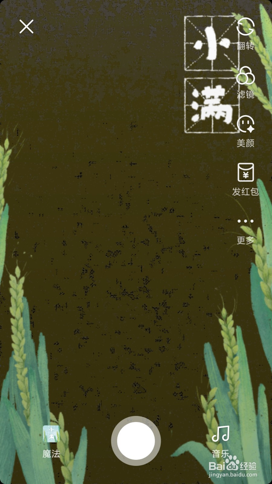 怎么用微视拍小满魔法特效短视频呢