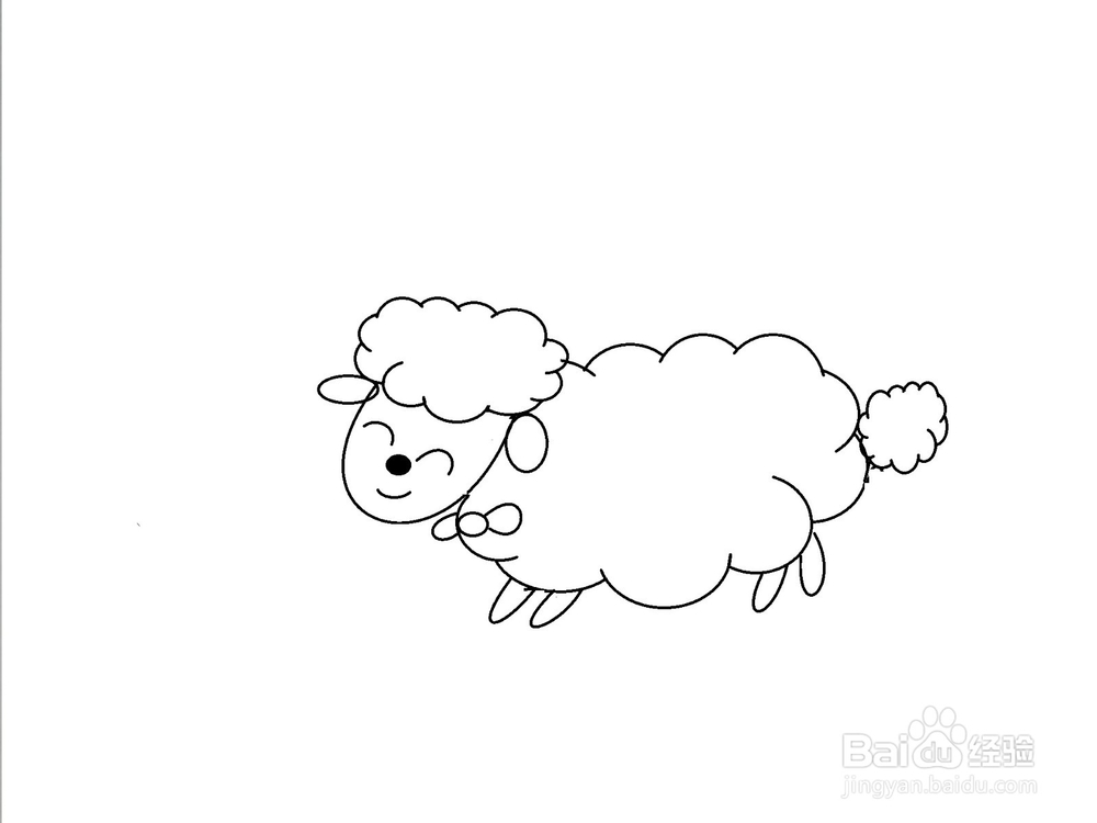 <b>最简单小绵羊的画法</b>
