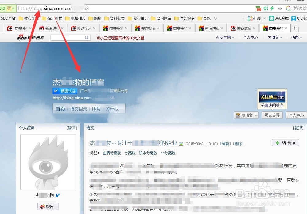 新浪博客怎么设置个性域名教程