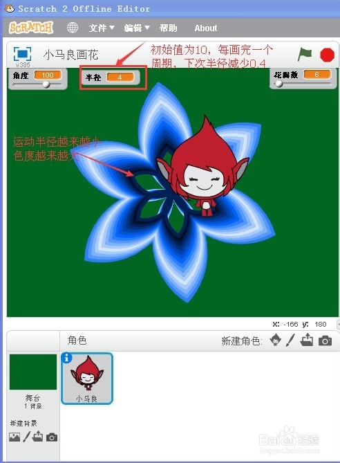 怎样用Scratch2.0画花?