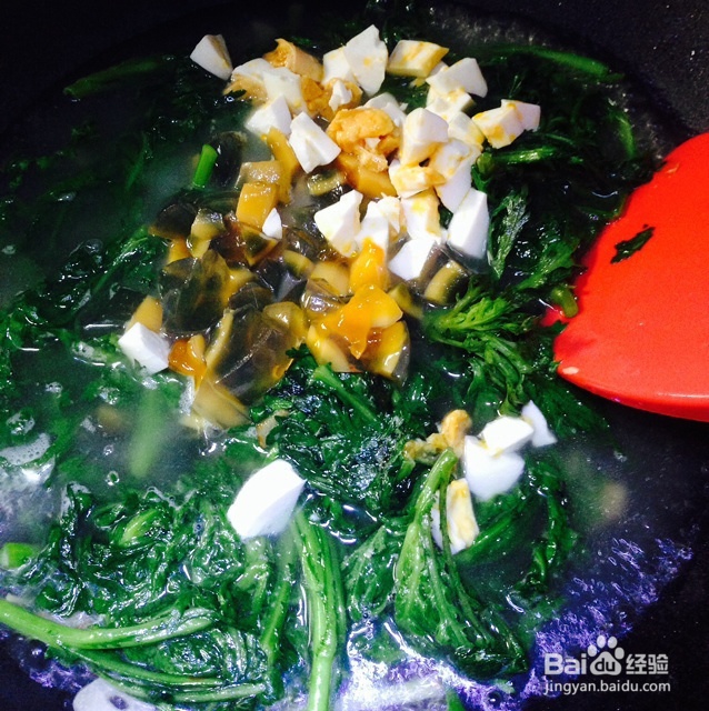 味美鲜香的上汤茼蒿菜