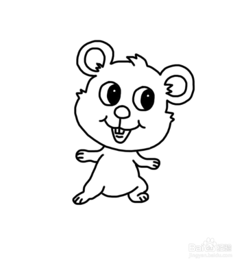 卡通生肖:小老鼠简笔画