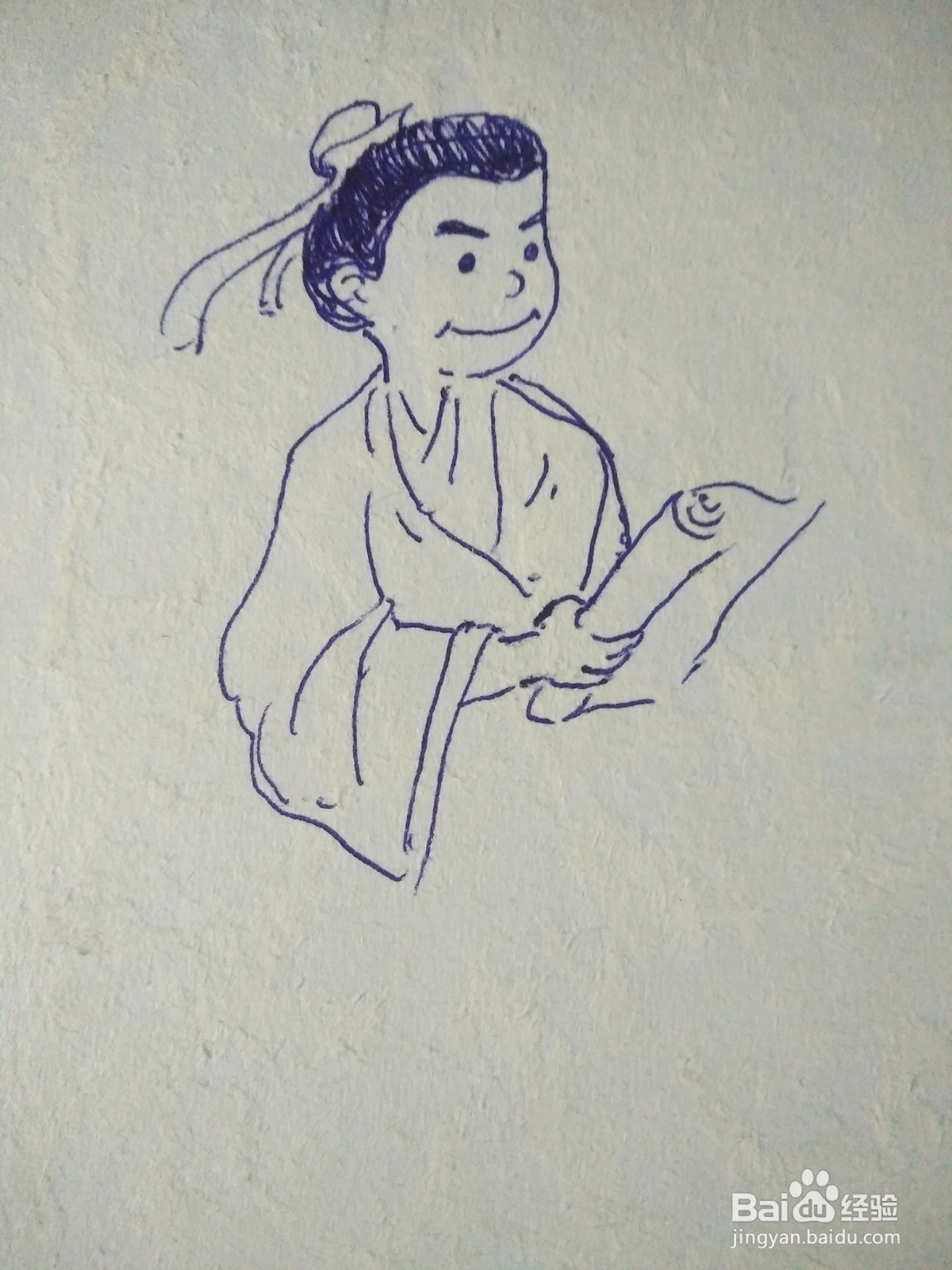 国学人物简笔画