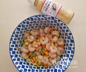 花束虾仁沙拉