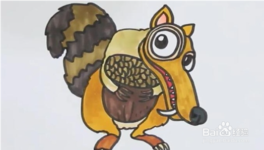 冰河世纪松鼠简笔画