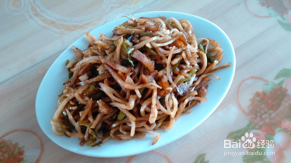家常饭:尖椒肉丝饼