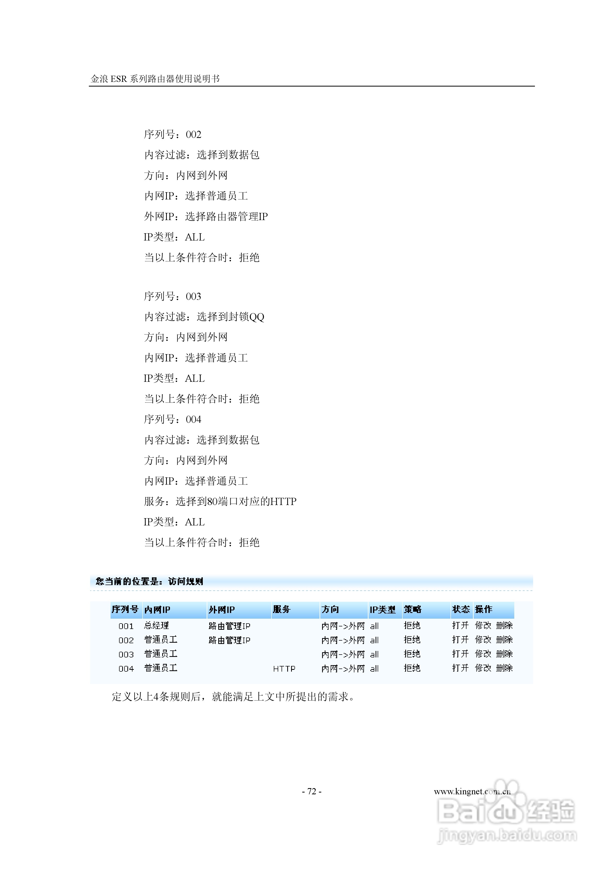 金浪ESR-6400G路由器使用说明书:[8]
