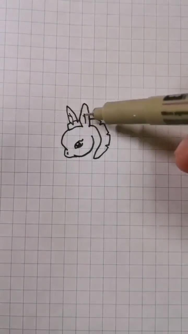 幼儿手工小马驹怎么画