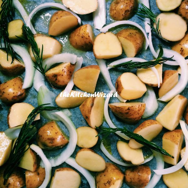 迷迭香洋葱烤土豆