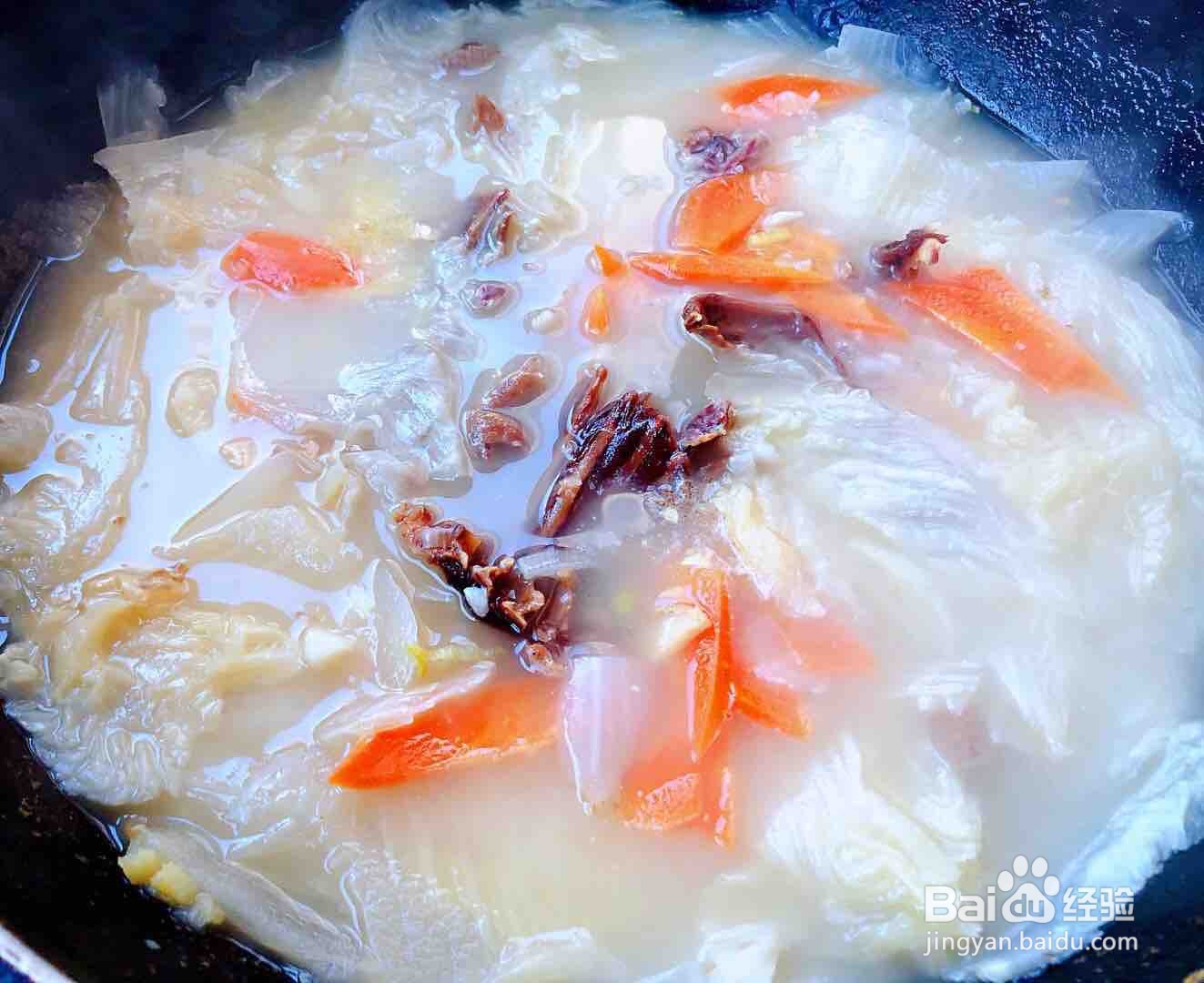 白菜腊鹅肉粉丝汤