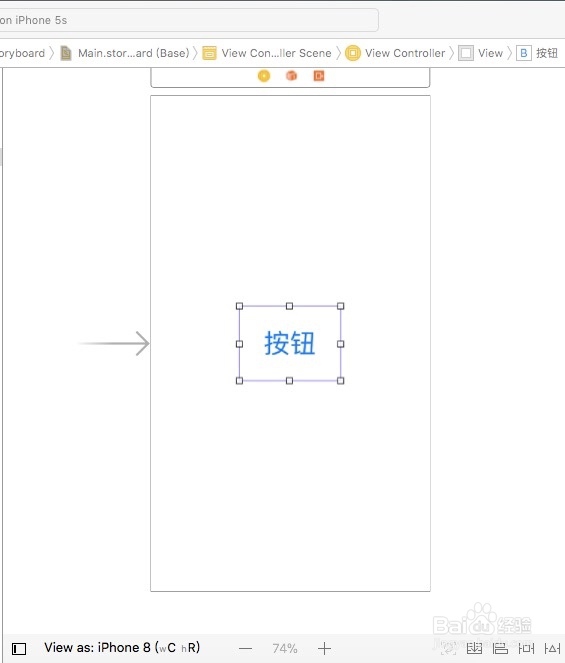 iOS中storyboard如何关联按钮控件